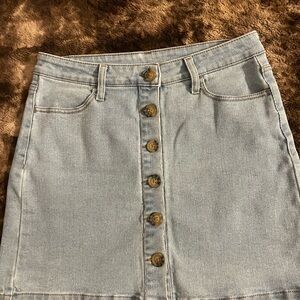 Arizona Jeans Co Denim Button-Front Skirt
